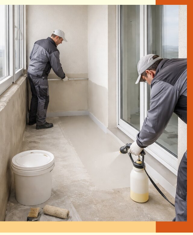 Утепление балкона жидкой теплоизоляцией в Барабинске от 5840 руб./м2 | ТепломастерБбн