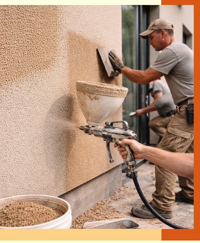 Утепление фасада жидкой пробкой в Барабинске от 4875 руб./м² под ключ | ТепломастерБбн