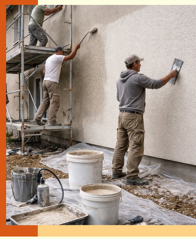 Утепление фасада жидкой пробкой в Барабинске