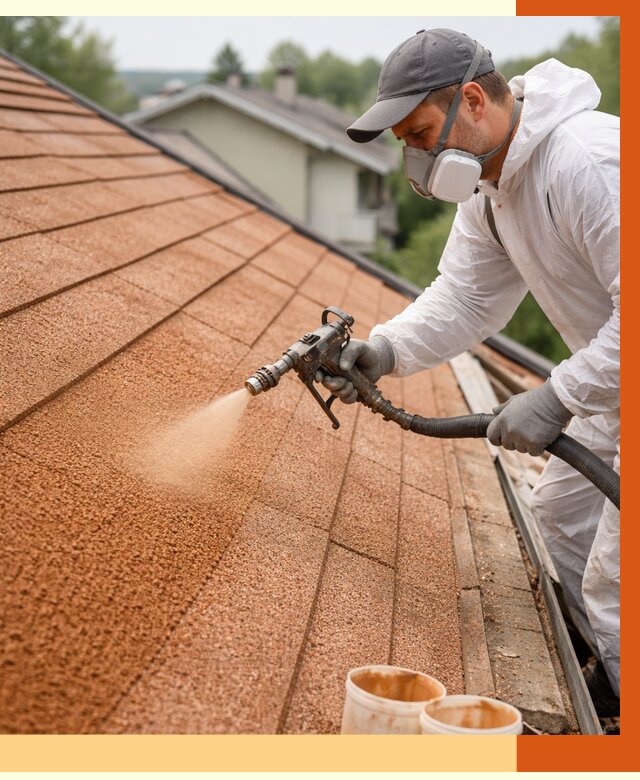 Утепление кровли жидкой пробкой в Барабинске от 2742 руб./м² под ключ | ТепломастерБбн