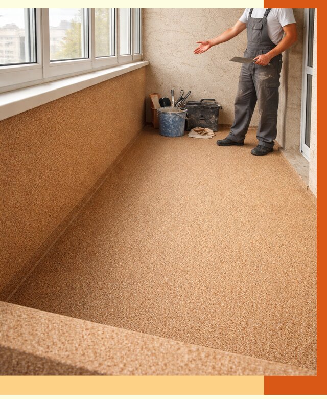 Утепление балкона жидкой пробкой в Барабинске от 3707 руб/м² под ключ | ТепломастерБбн