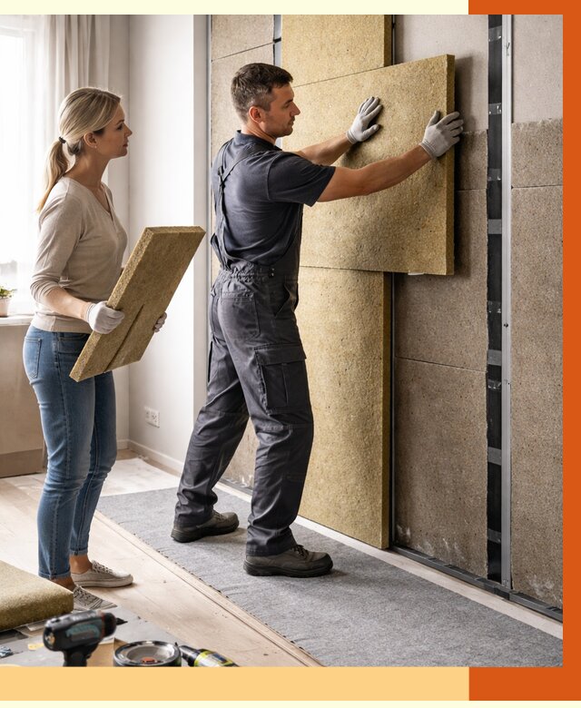 Профессиональная шумоизоляция квартиры в Барабинске от 7618 руб. за м2 | ТепломастерБбн