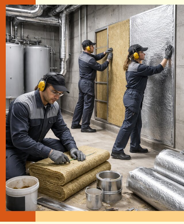 Шумоизоляция котельной в Барабинске: профессиональный монтаж и материалы