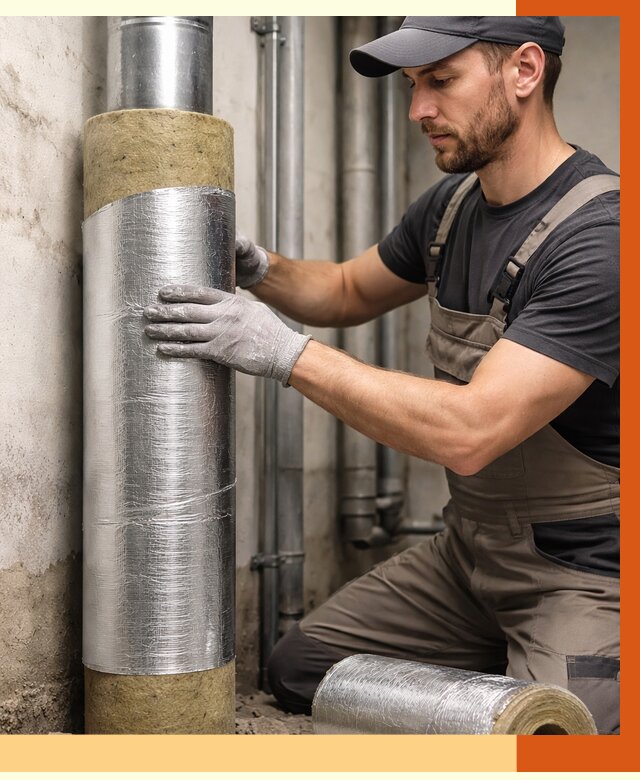 Шумоизоляция труб в Барабинске от 1219 руб. — шумоподавление и звукоизоляция труб | ТепломастерБбн