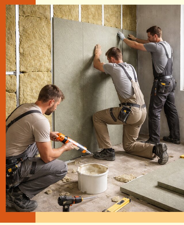 Профессиональная шумоизоляция стен в Барабинске для квартир и домов