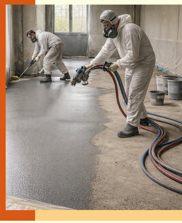 Гидроизоляция полимочевиной полов и конструкций в Барабинске