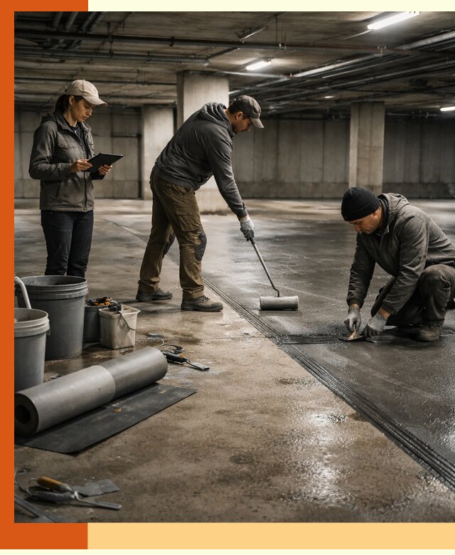 Гидроизоляция паркинга в Барабинске: качественная защита зданий