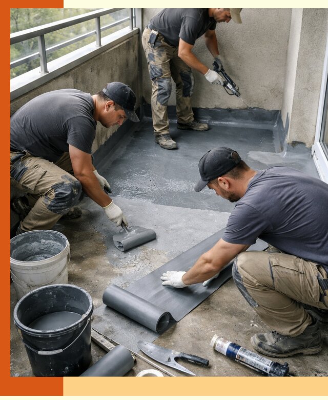 Гидроизоляция балкона в Барабинске: надежная защита от протечек