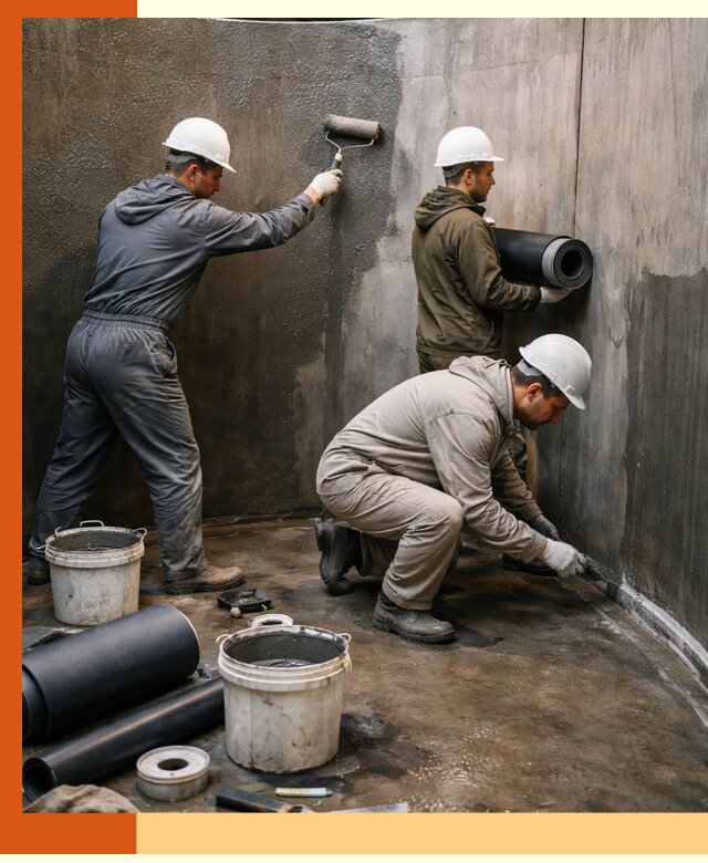 Гидроизоляция резервуара профессионально в Барабинске