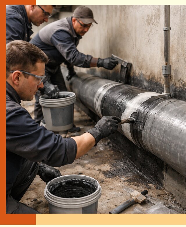 Гидроизоляция труб в Барабинске — защита и герметизация коммуникаций