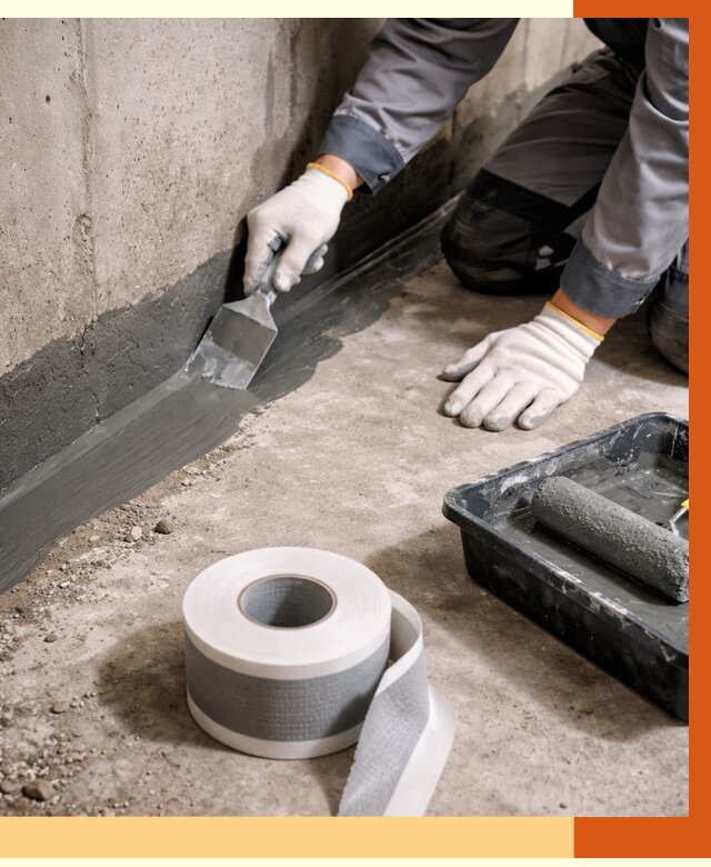 Гидроизоляция швов и герметизация стыков в Барабинске от 1270 руб. | ТепломастерБбн