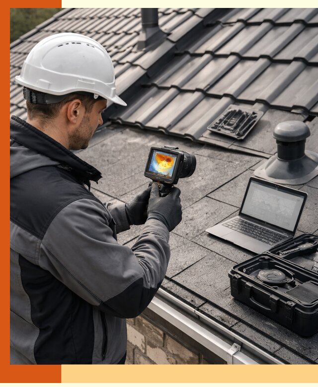 Тепловизионное обследование кровли в Барабинске для выявления дефектов