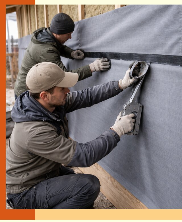 Монтаж ветроизоляции зданий и конструкций в Барабинске