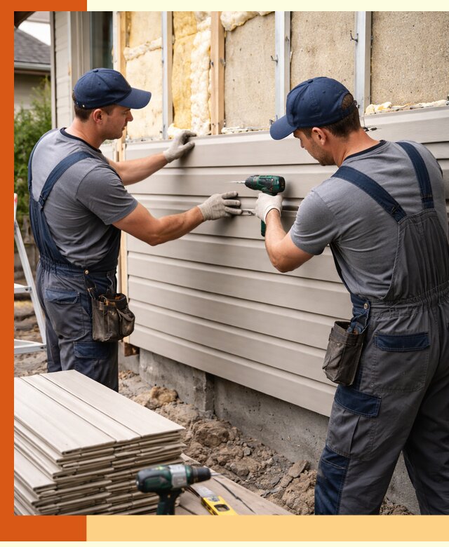 Монтаж сайдинга после утепления в Барабинске качественно и надежно