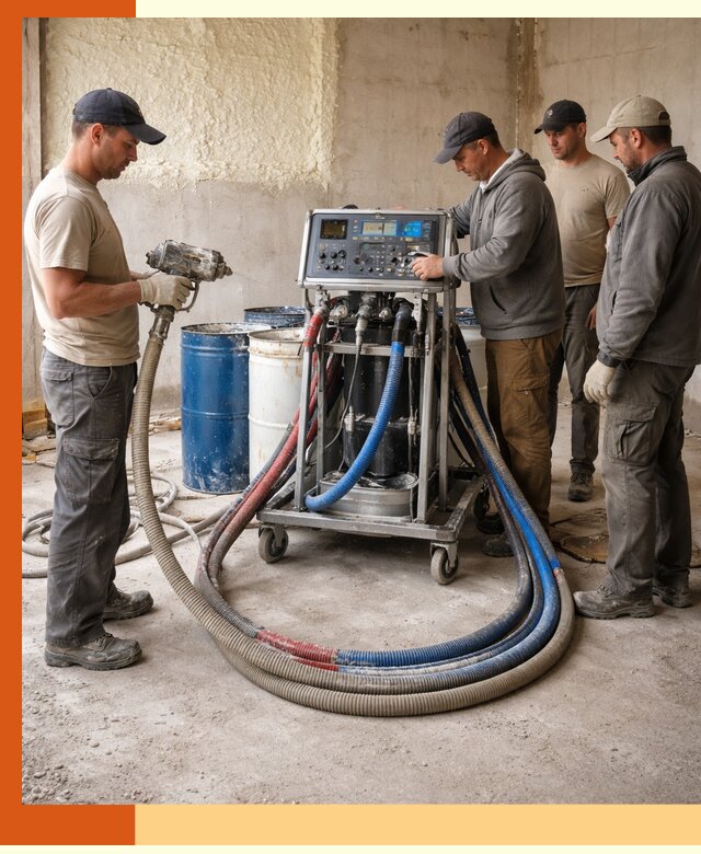 Аренда установки для напыления ППУ в Барабинске на выгодных условиях